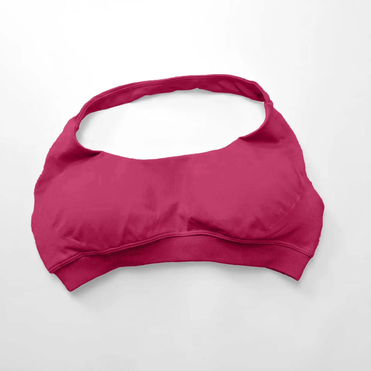 Seamless Halter Workout Sports Bra with High Support