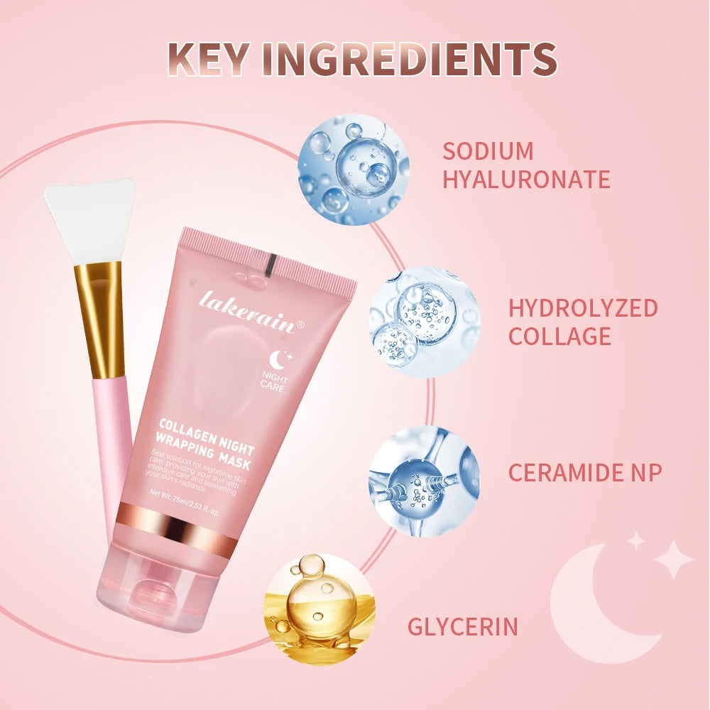 Brightening Collagen Rejuvenation Korean Mask and Brush Set
