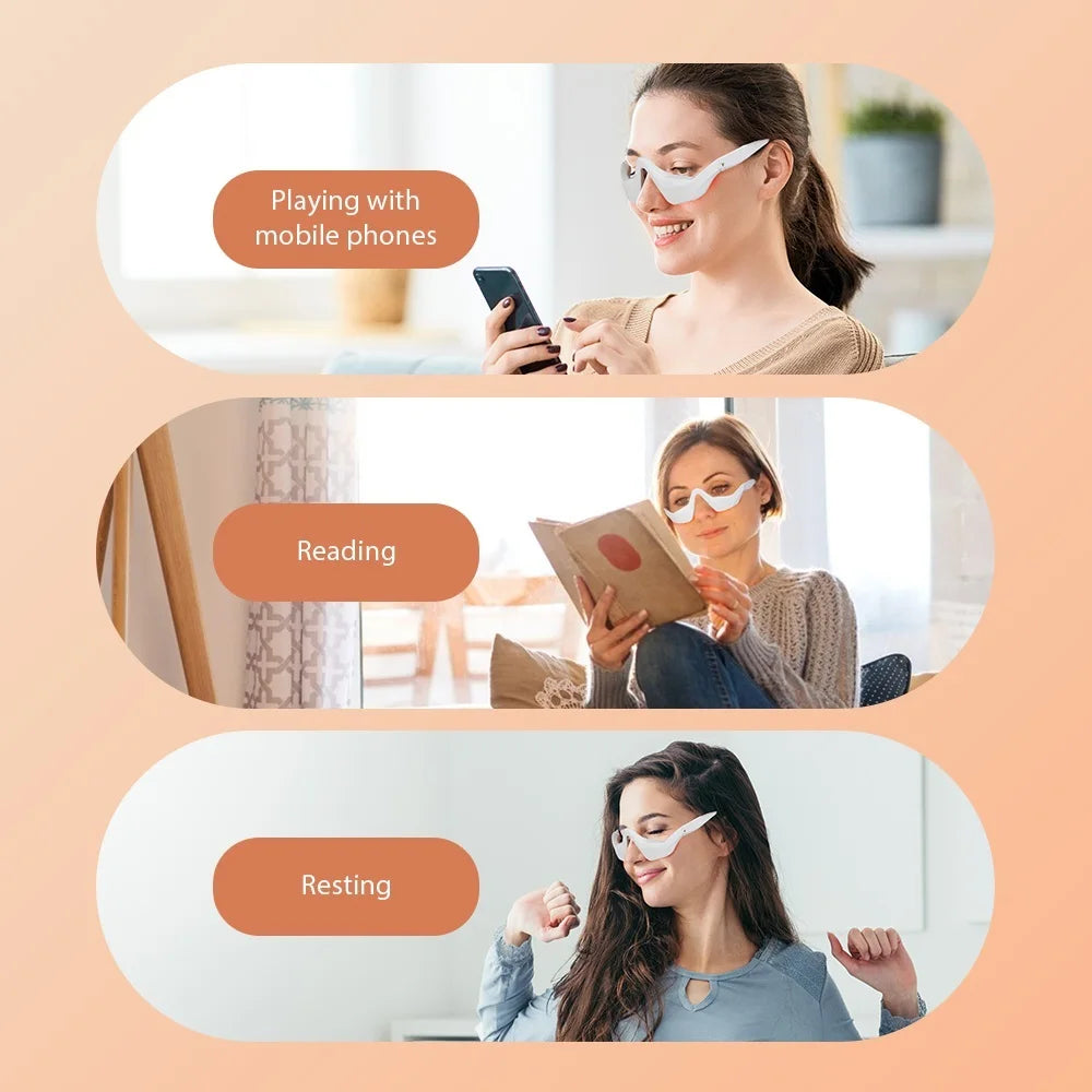 Eye Massager 3D Eyes Relax Massager Fatigue Relief Lighten Dark Circles