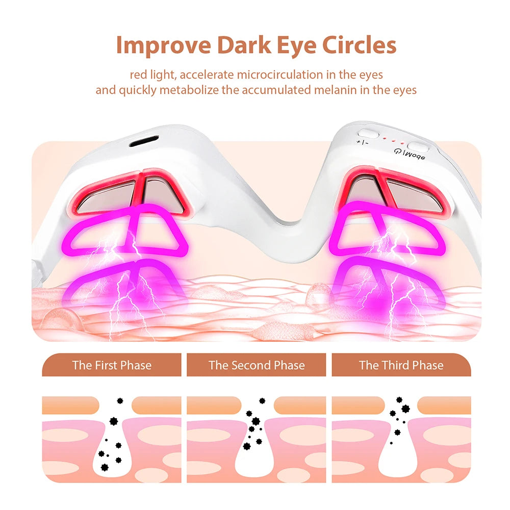 Eye Massager 3D Eyes Relax Massager Fatigue Relief Lighten Dark Circles