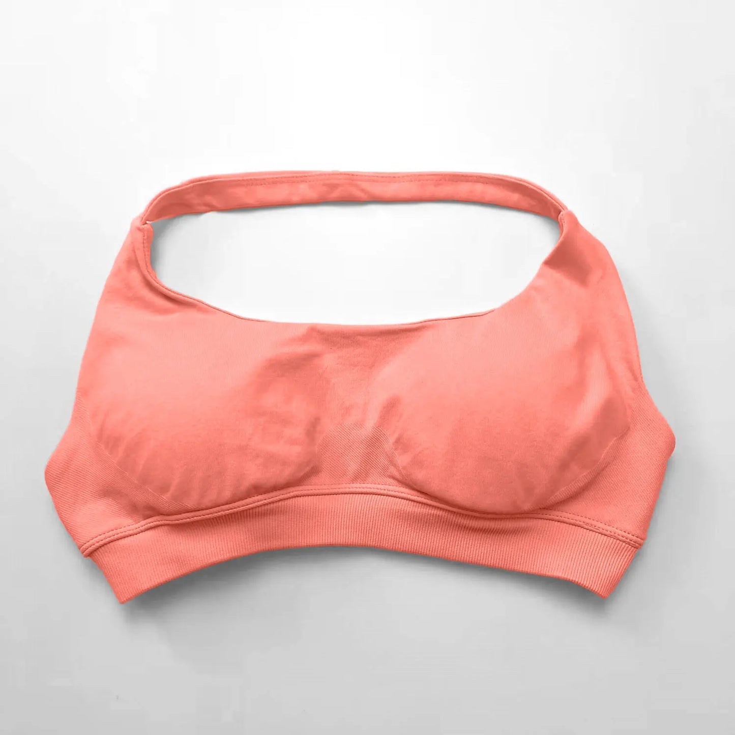 Seamless Halter Workout Sports Bra with High Support