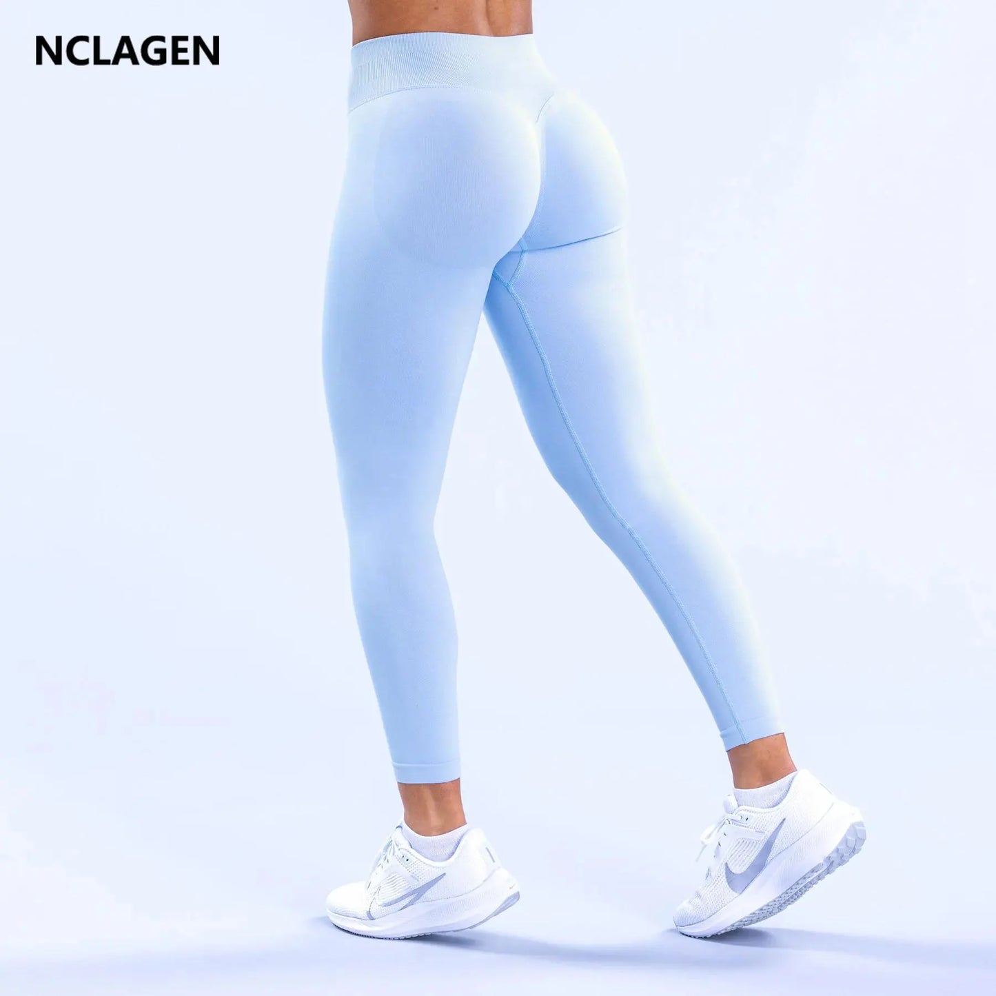NCLAGEN Gym Seamless Leggings with Scrunch Butt  Fitness Running