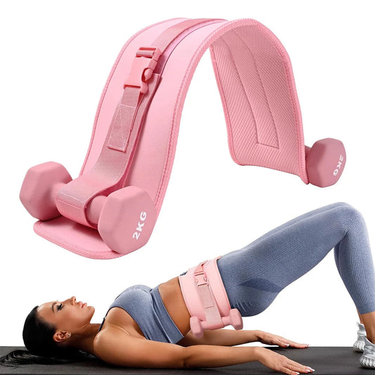 Exercise Hip Thrust Belt for Dumbbells, Perfect for Gym and Home Workouts