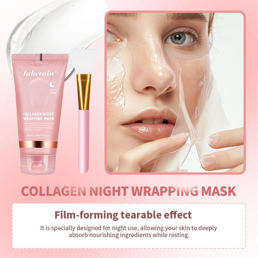 Brightening Collagen Rejuvenation Korean Mask and Brush Set