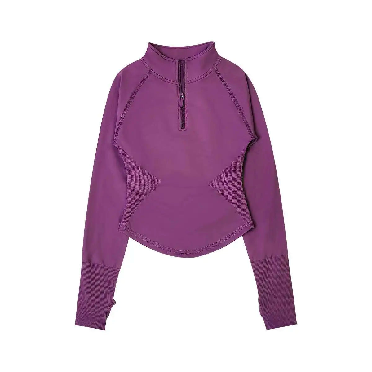 Half Zip Long Sleeve Gym Top