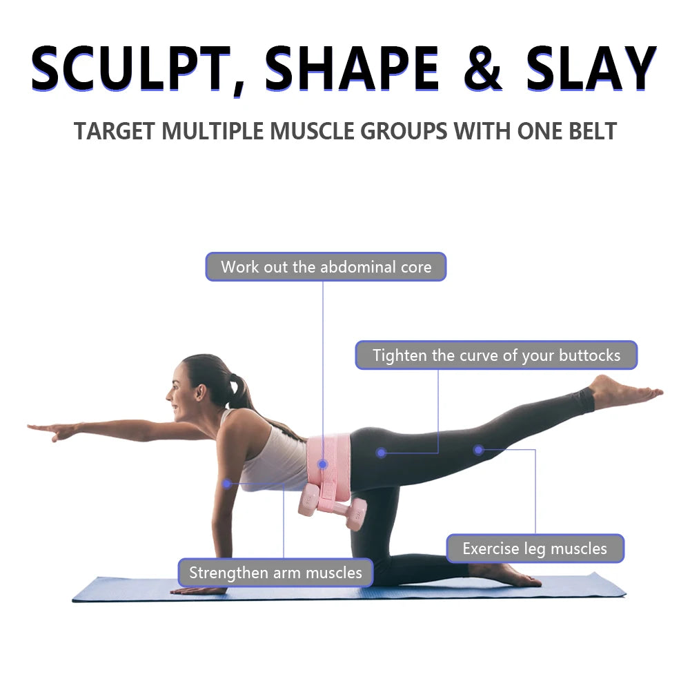 Exercise Hip Thrust Belt for Dumbbells, Perfect for Gym and Home Workouts