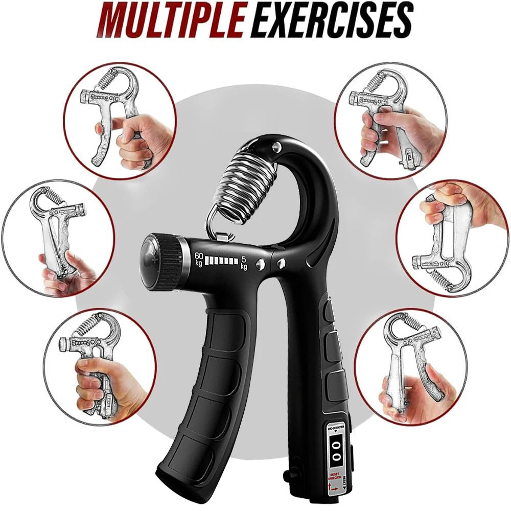 Hand Grip Strengthener – Adjustable Resistance Grip Trainer for Strength