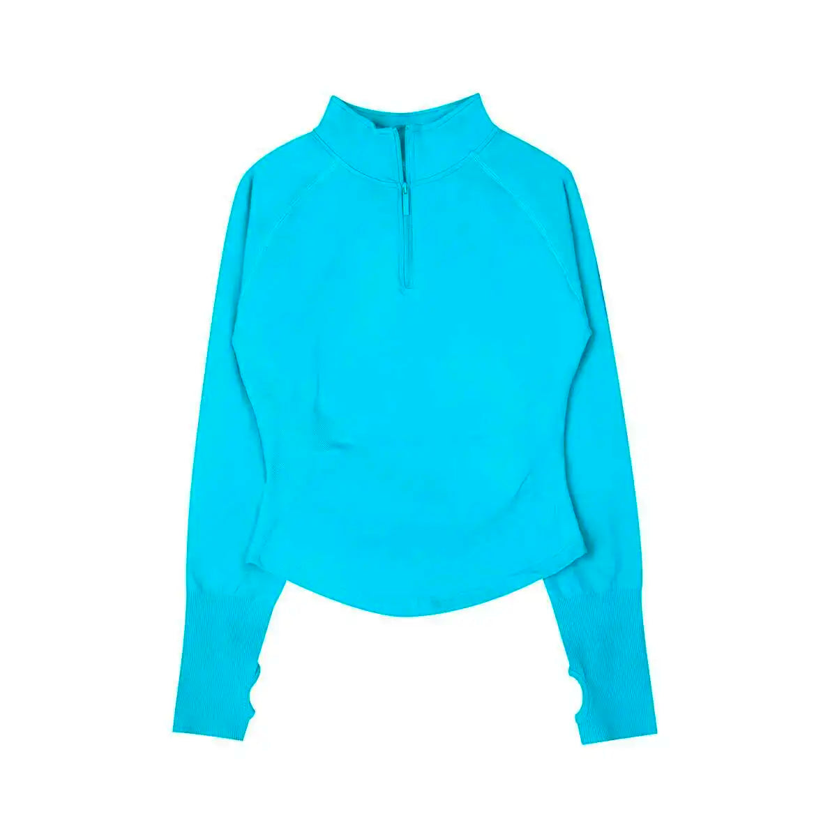 Half Zip Long Sleeve Gym Top