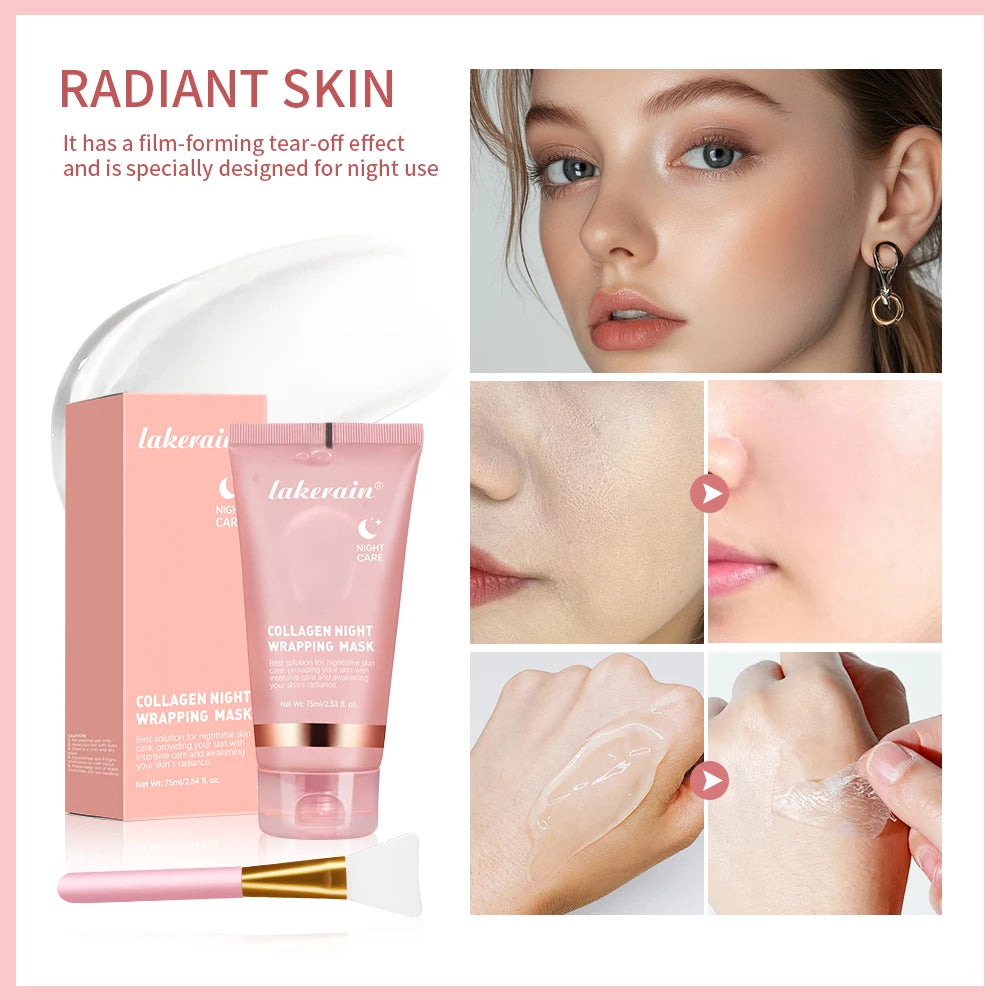 Brightening Collagen Rejuvenation Korean Mask and Brush Set
