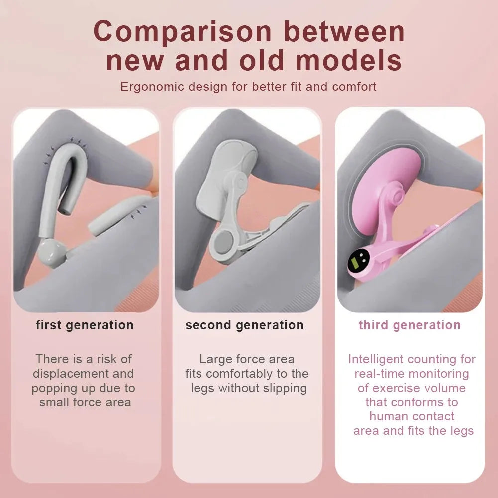Adjustable Pelvic Floor Muscle Trainer With Counter Thigh Master Device