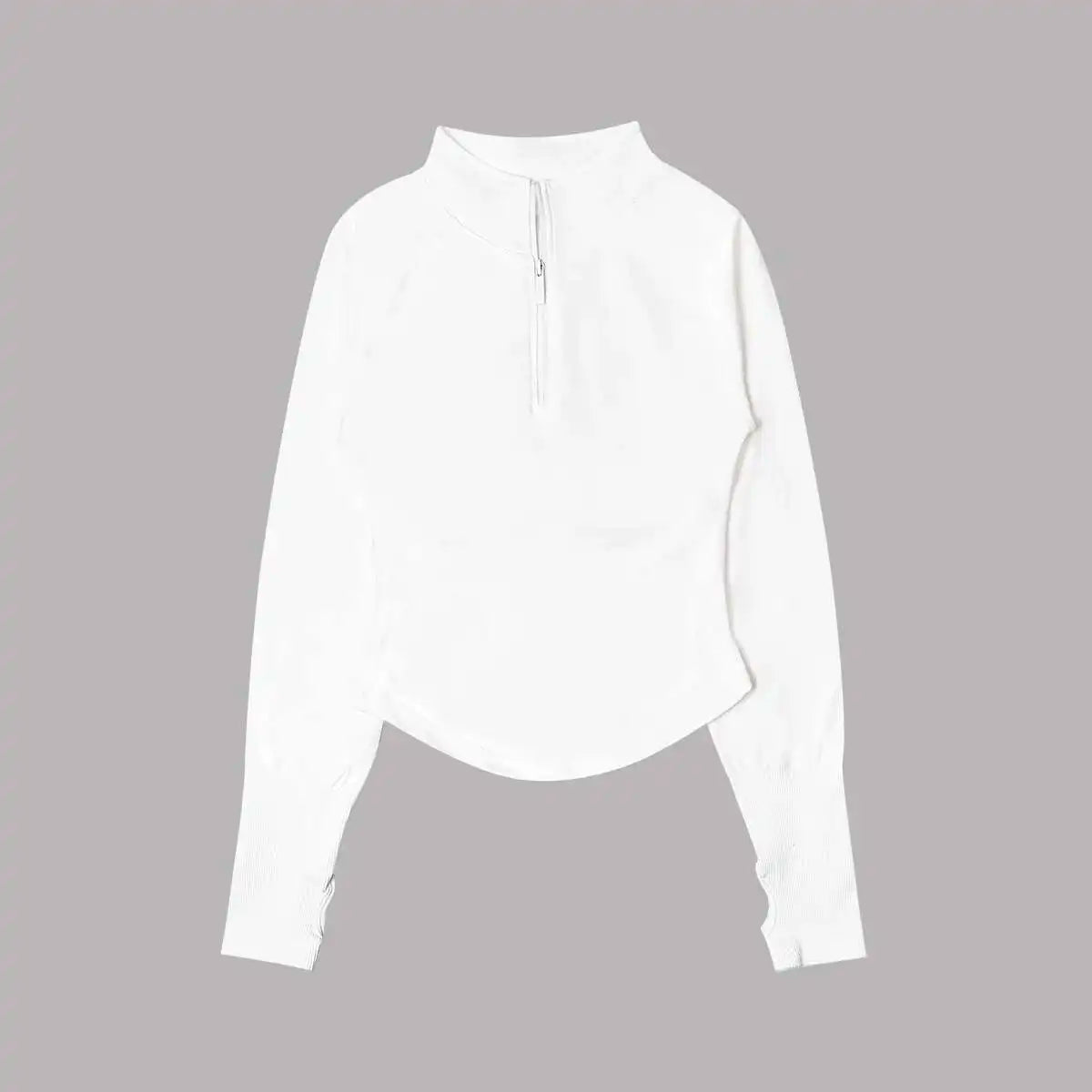 Half Zip Long Sleeve Gym Top