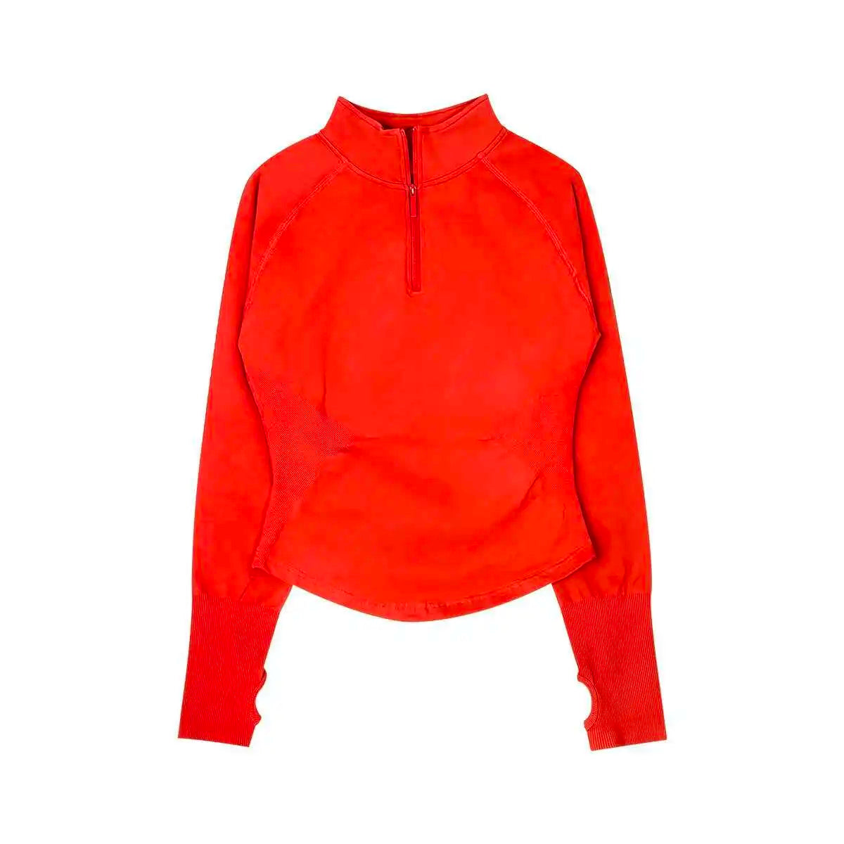 Half Zip Long Sleeve Gym Top
