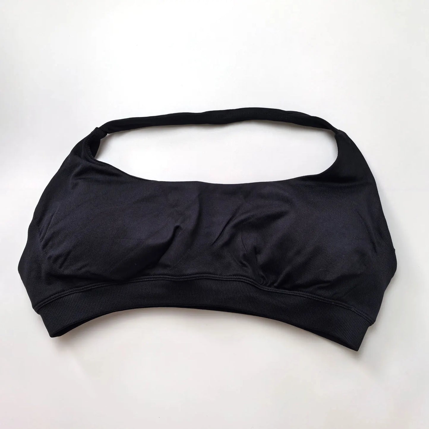 Seamless Halter Workout Sports Bra with High Support