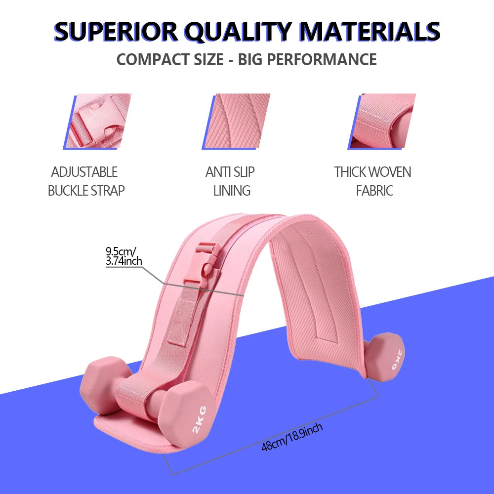 Exercise Hip Thrust Belt for Dumbbells, Perfect for Gym and Home Workouts