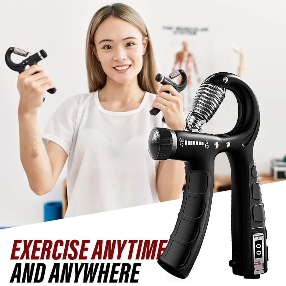 Hand Grip Strengthener – Adjustable Resistance Grip Trainer for Strength