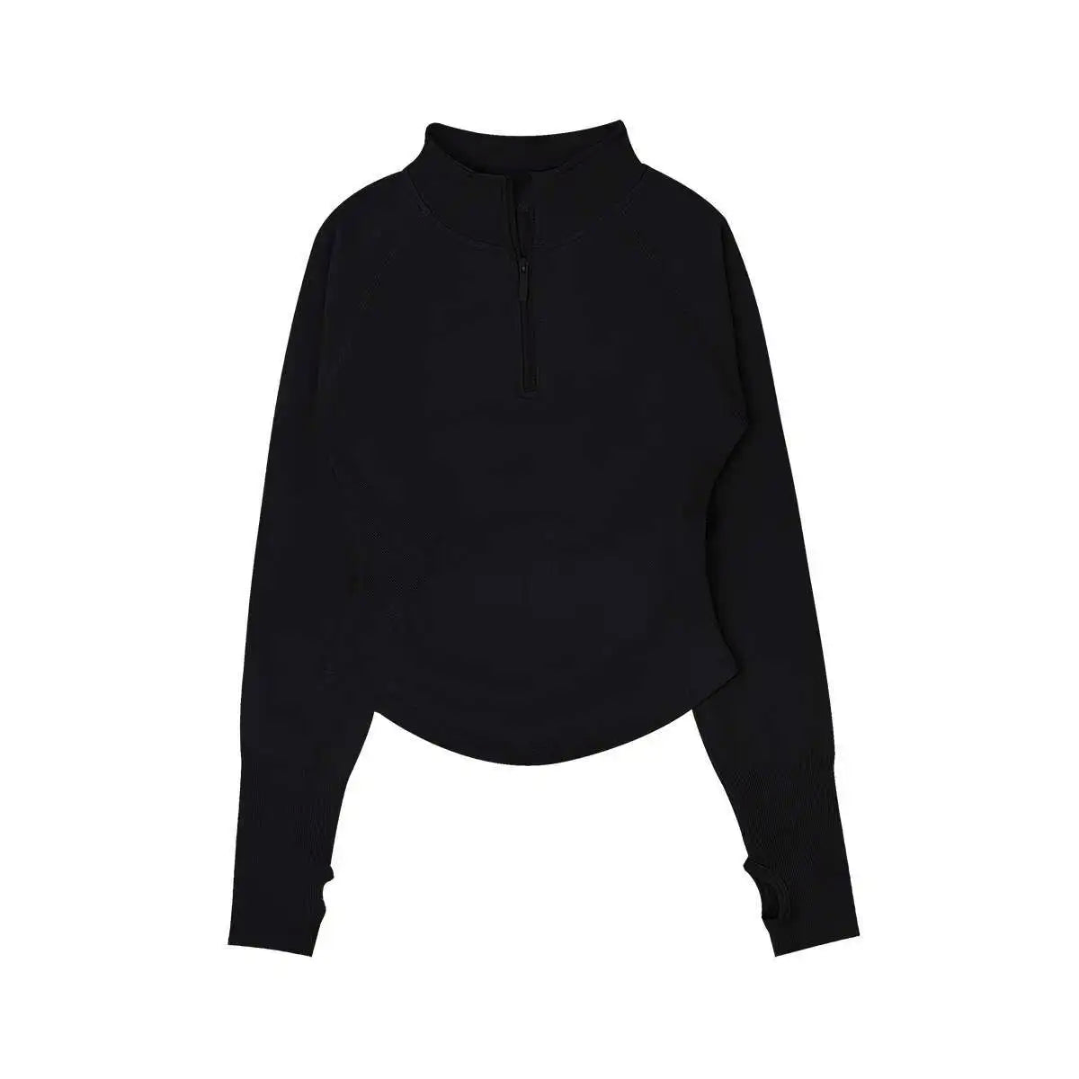 Half Zip Long Sleeve Gym Top
