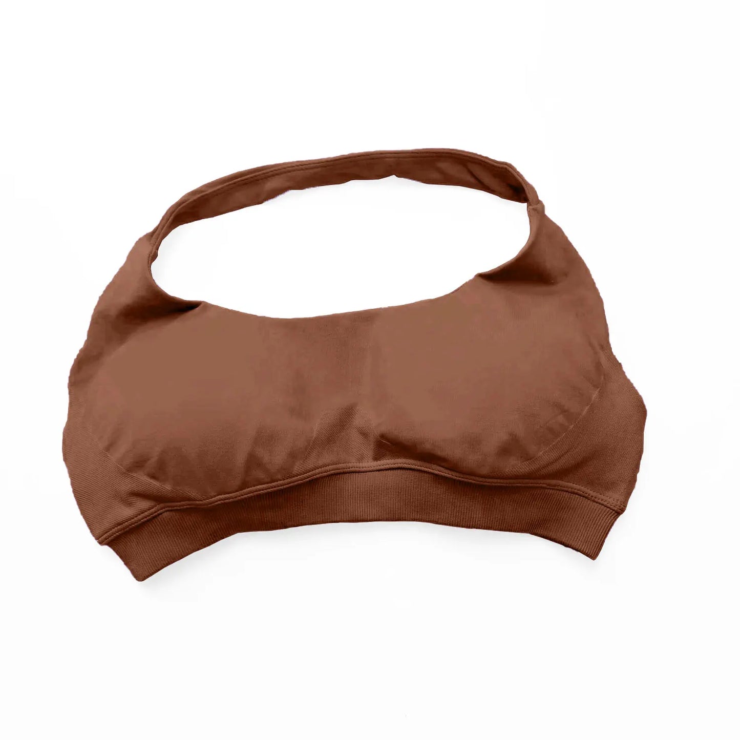 Seamless Halter Workout Sports Bra with High Support