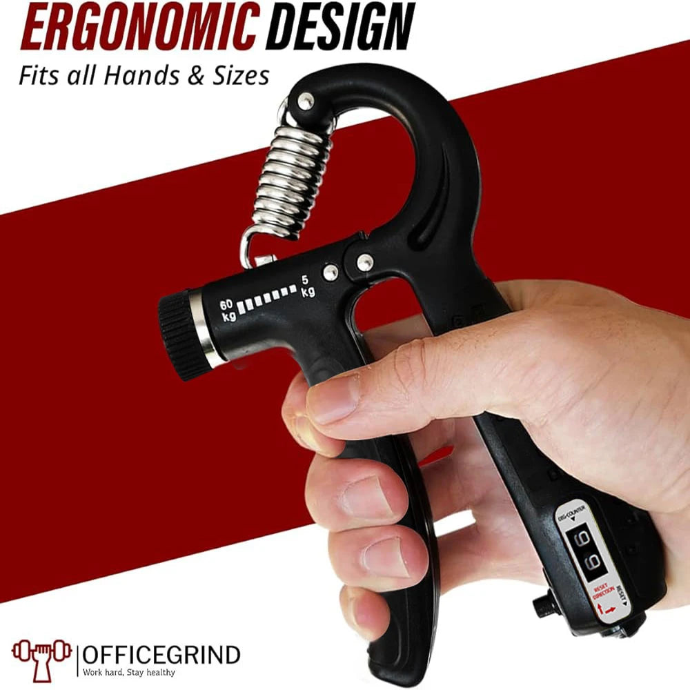 Hand Grip Strengthener – Adjustable Resistance Grip Trainer for Strength