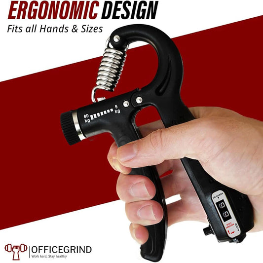 Hand Grip Strengthener – Adjustable Resistance Grip Trainer for Strength