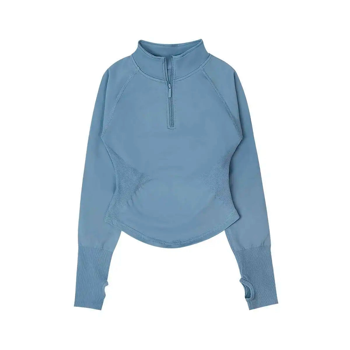 Half Zip Long Sleeve Gym Top