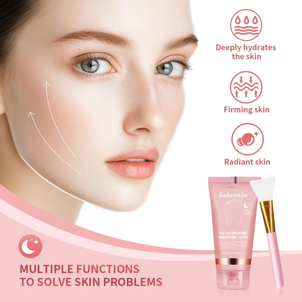 Brightening Collagen Rejuvenation Korean Mask and Brush Set