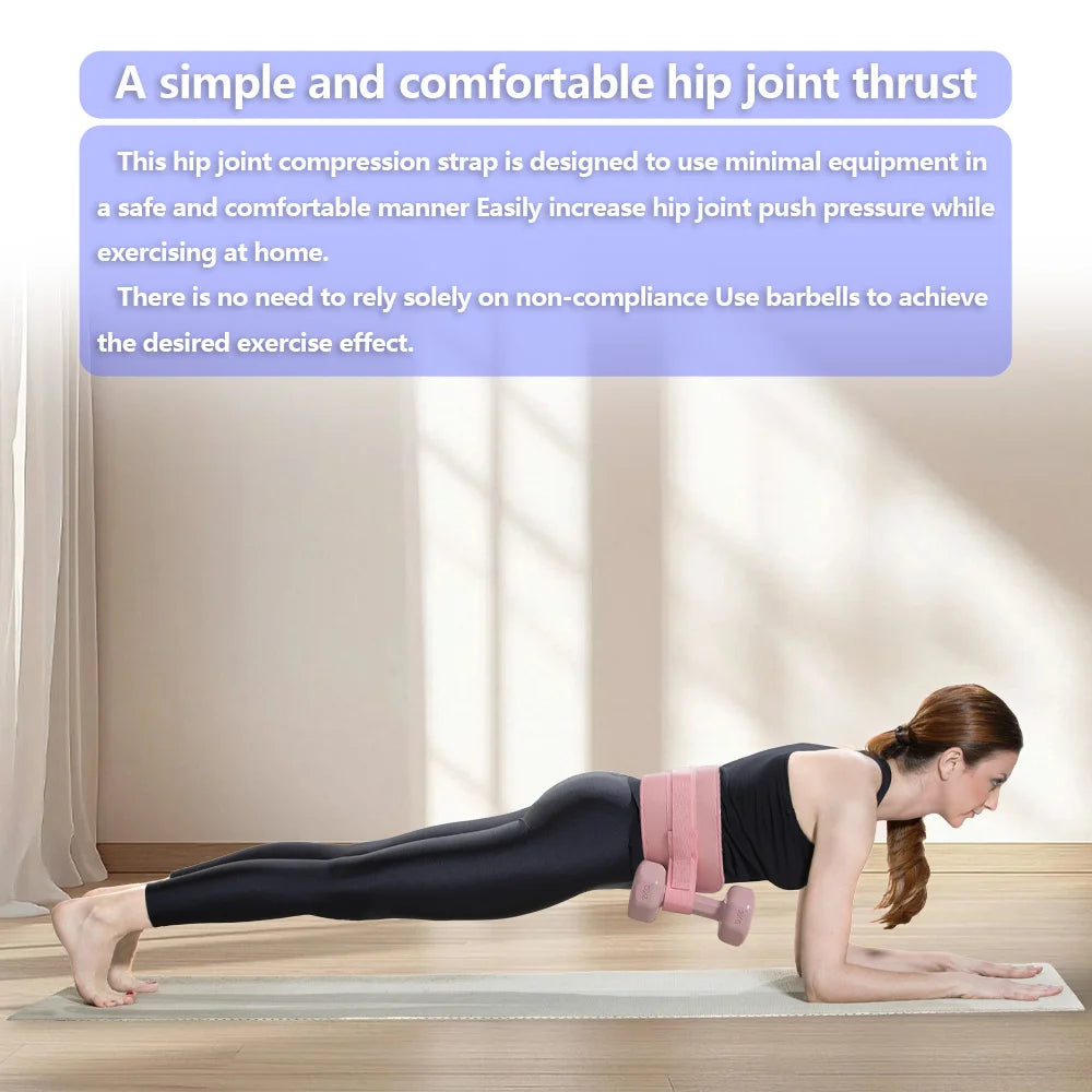 Exercise Hip Thrust Belt for Dumbbells, Perfect for Gym and Home Workouts